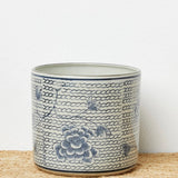 Blue & White Chrysanthemum Vase/Planter