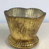 4”Mercury Glass Gold