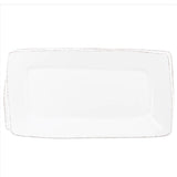LASTRA WHITE RECTANGULAR PLATTER