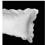 White dots Scalloped Sham