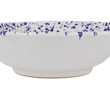 Amalfitana Cobalt Splatter Serving Bowl