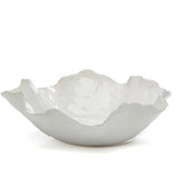 White Freeform Ceramic Bowl