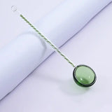Green - Small Colored Glass Spoon