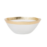 Vietri Rufolo Organic Gold Glass Bowl