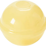 4” Round Glass Vase, Yellow