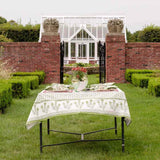 Phlox Green Tablecloth
