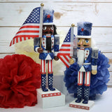 Americana Nutcracker – 12” Sequin Patriotic Decor