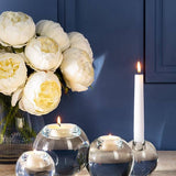 Small Clear Ball Tealight Holder