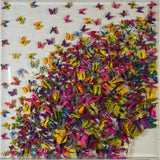 Papillon ll Paper Butterfly Framed Art Acrylic Shadowbox