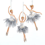6-6.75"RESIN BALLERINA ORN 3/ASSTD