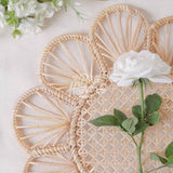 Rattan (Daisy) Woven Wicker Straw Charger Plate Mat