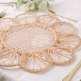Rattan (Daisy) Woven Wicker Straw Charger Plate Mat