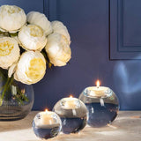 Small Clear Ball Tealight Holder