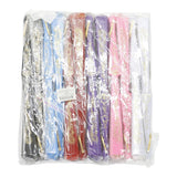 Colorful Butterfly Floral Glitter Handheld Folding Fan FNSZ-01 (12PC)