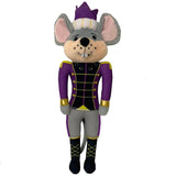 Plush Mouse King Doll Royal Purple Jacket and Crown 12 inch