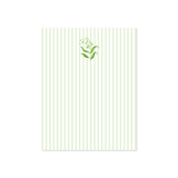 Lily of the Valley Stripe Mini Notepad