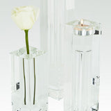 Crystal Glass Bud Vase/Tealite