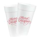 Merry Christmas Classic Calligraphy Cup Sleeve