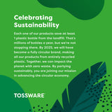 TOSSWARE POP 9oz Flute Individual Color Plastic 252 Pack