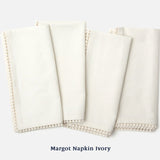 Ivory Kitchen Towel with Pom Pom Border