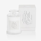 White Gardenia AG Candle with Cloche