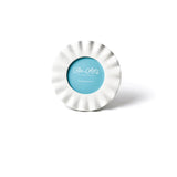 White Ruffle Round Frame