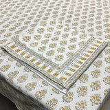 Alwar Block Printed Tablecloth 85” Round