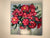 20”x20” Red Camellias