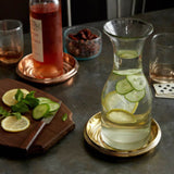 Copper Coin Edges Bottle Coaster