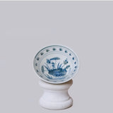 Blue & White Porcelain Lotus Dish