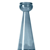 Blue Recycled Glass Candle Holder