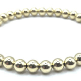 5 MM Waterproof 14K Gold Filled Karma Bracelet