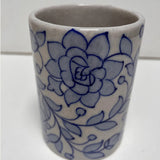 Floral Blue Tumbler