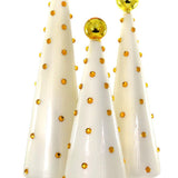 Decorated Dotted Trees Ivory - 12.5”