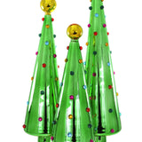 Decorated Dotted Trees Green 12.5”