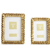 Gold ruffle frame