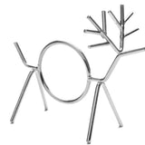 Silver Reindeer Napkin Ring Holder