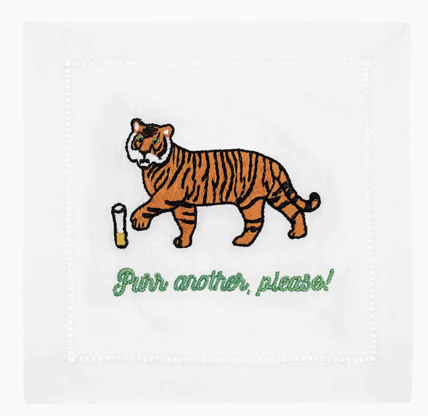 Purr Another Please Cocktail Napkin