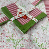 Floral & Berries Pink and Green
