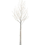 Lighted White Iced Tree