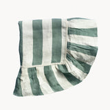 Sea Green Wide Stripe Table Cloth