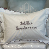 Matouk Dakota Boudoir Pillow W/Monogram
