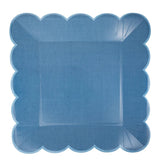 Hampton Blue Large Scallop Paper Plate 11”
