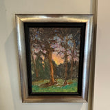 9”x12” Edge of Forest- Silver & Black Frame