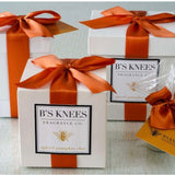 B’s Knees 1 Wick White Glass Candle