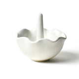 Signature White Ruffle Ring Dish