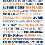 Licensed Phrases Auburn University Hand Towel