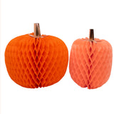 Halloween Honeycomb Pumpkins