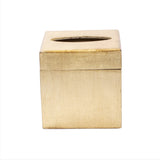 Florentine Wooden Gold Tissue Box