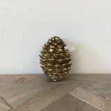 Medium Holiday Gold Leaf Pine Cone